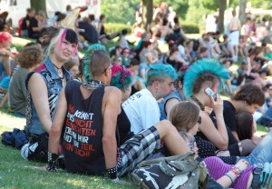 Punk rockers in Bonn, Germany
