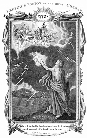 Ezekiel’s vision of chariot in sky