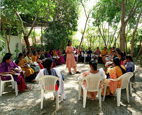 Women gathering in India