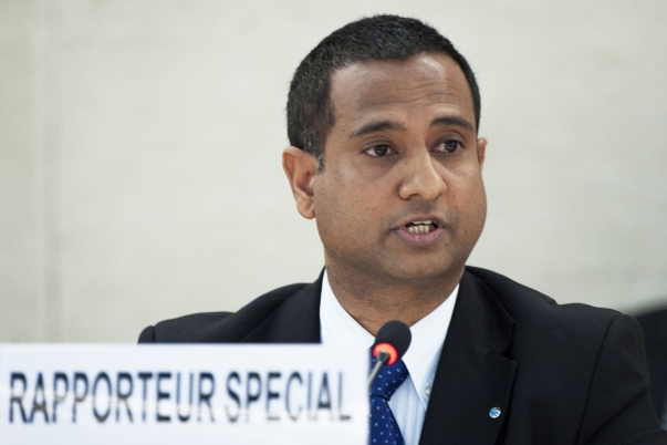 Ahmed Shaheed, the UN Special Rapporteur on human rights in Iran