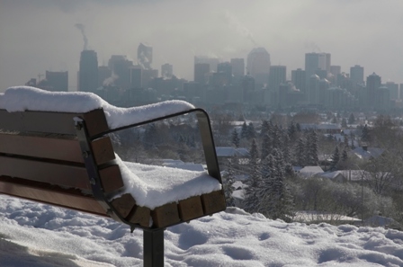 Calgary in the winter