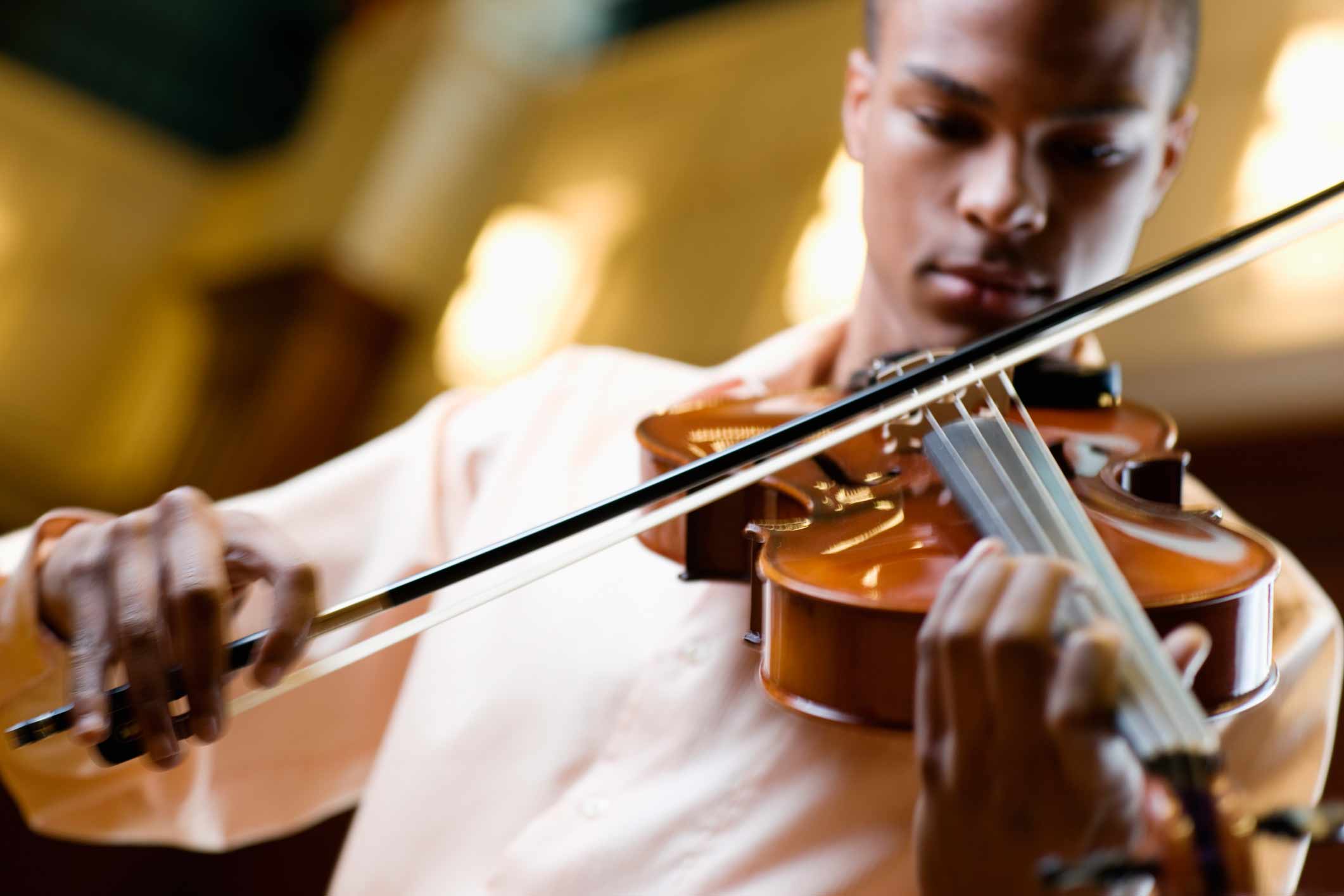 Young Man Playing Violin