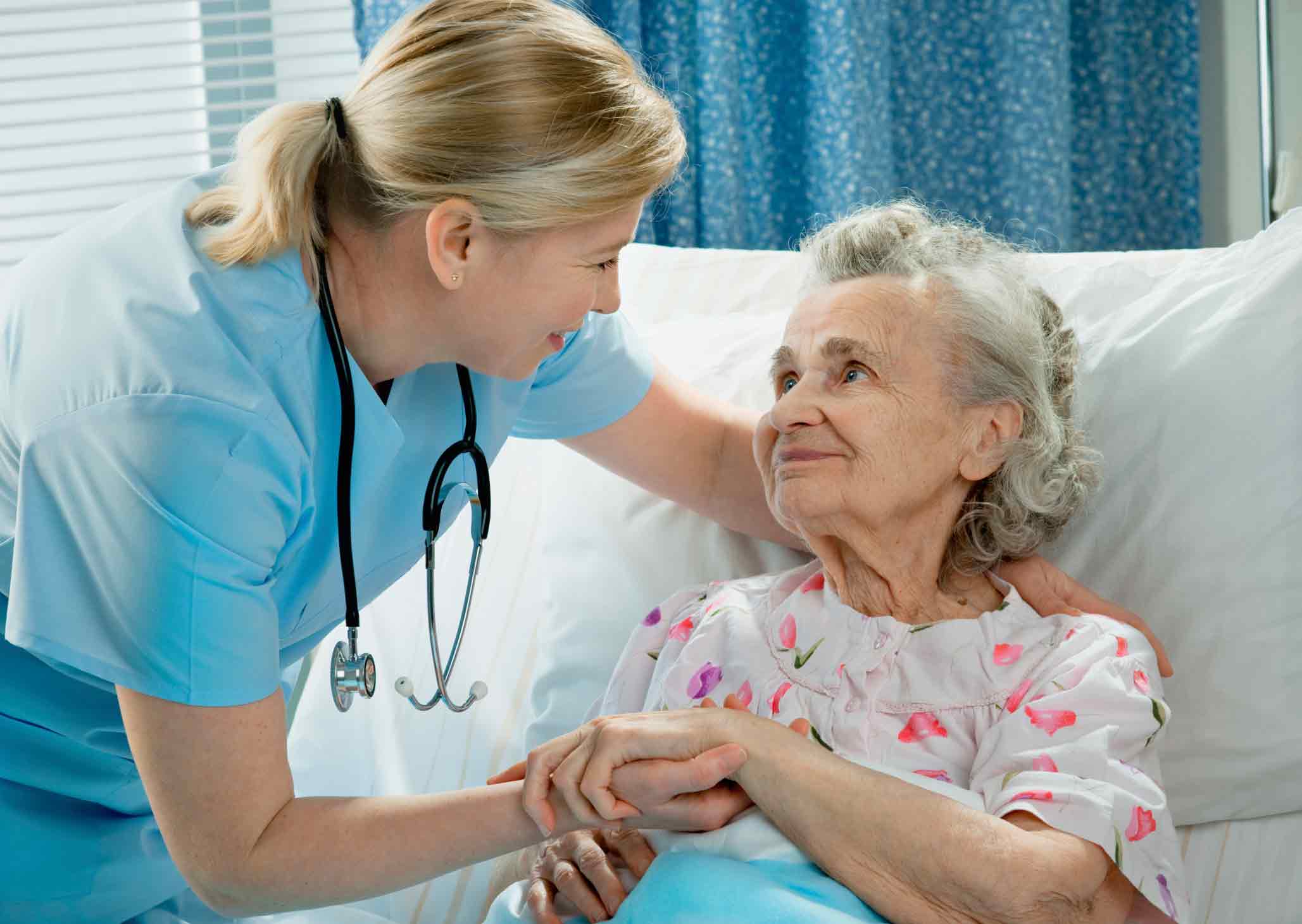 Nurse in care home