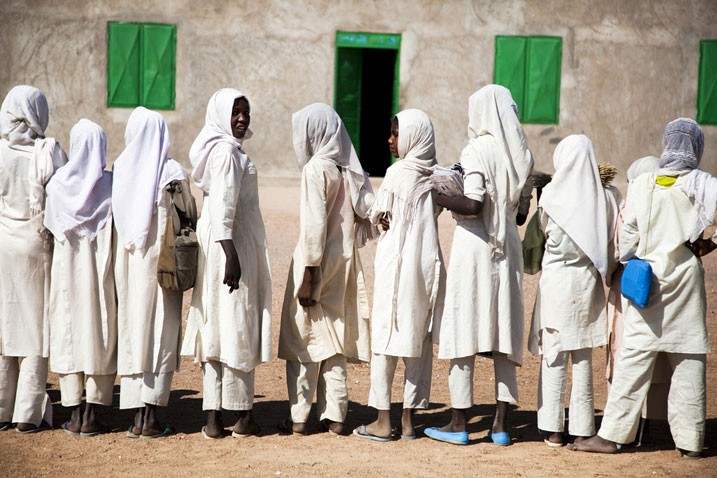 Girl students in darfur