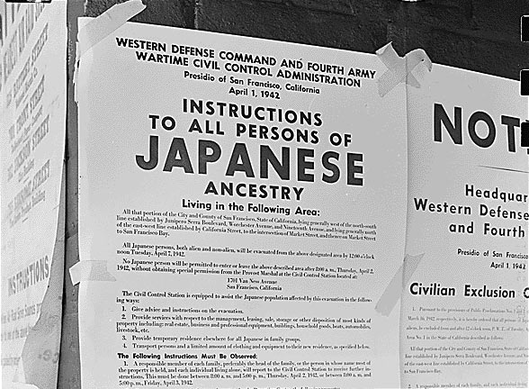 Poster for Japanese Internment