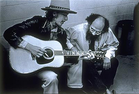 Allen Ginsberg and Bob Dylan