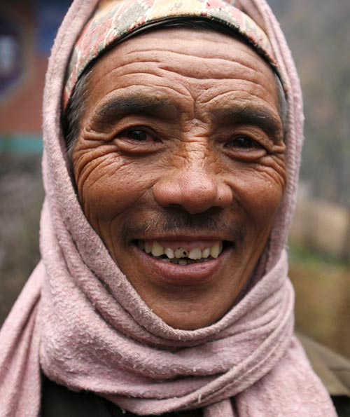 Happy Man in Nepal