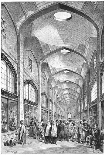 Bazar in Shiraz 1881