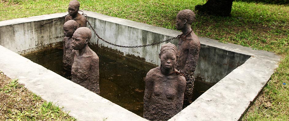 Monument to slaves in Zanzibar