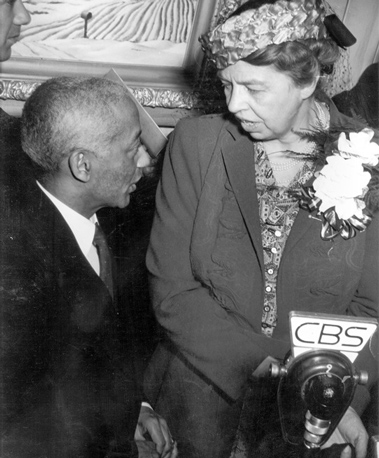 Alain Locke and Eleanor Roosevelt