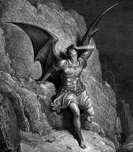 Illustration of Satan from Paradise Lost by Gustave Doré
