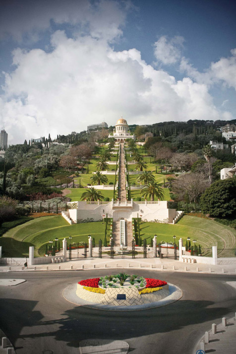 Artist's rendering of 'Tolerance and Peace Square' at the foot of the Baha'i Gardens on Mt. Carmel