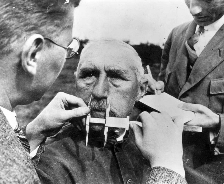 Nazi era eugenics had German scientists measuring German noses with callipers to ensure their Aryan lineage