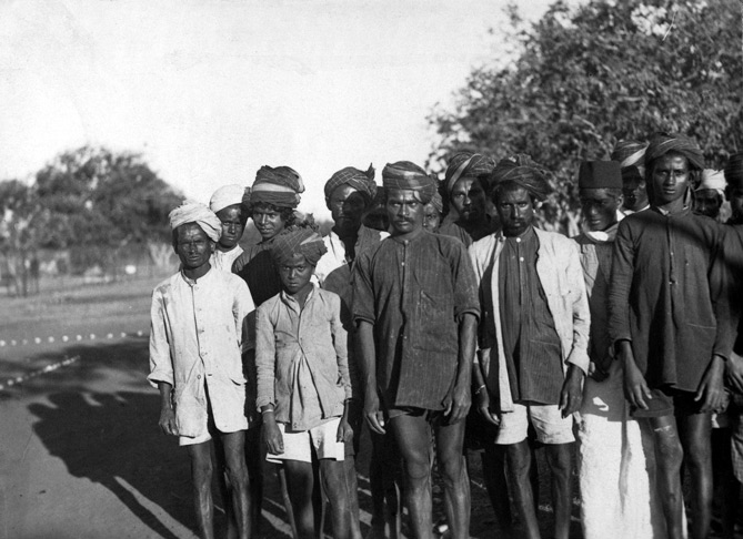 'A School of Untouchables Near Bangalore' (1938) People of the Dhalit cast posing for picture