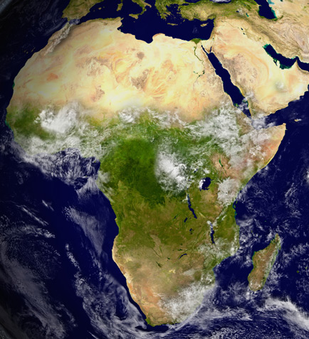 Africa-satellite-view