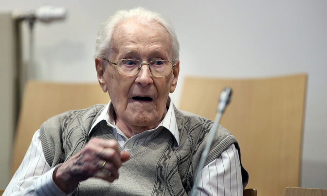 Oskar Gröning, 94 year old who served as accountant for Auschwitz stands trial
