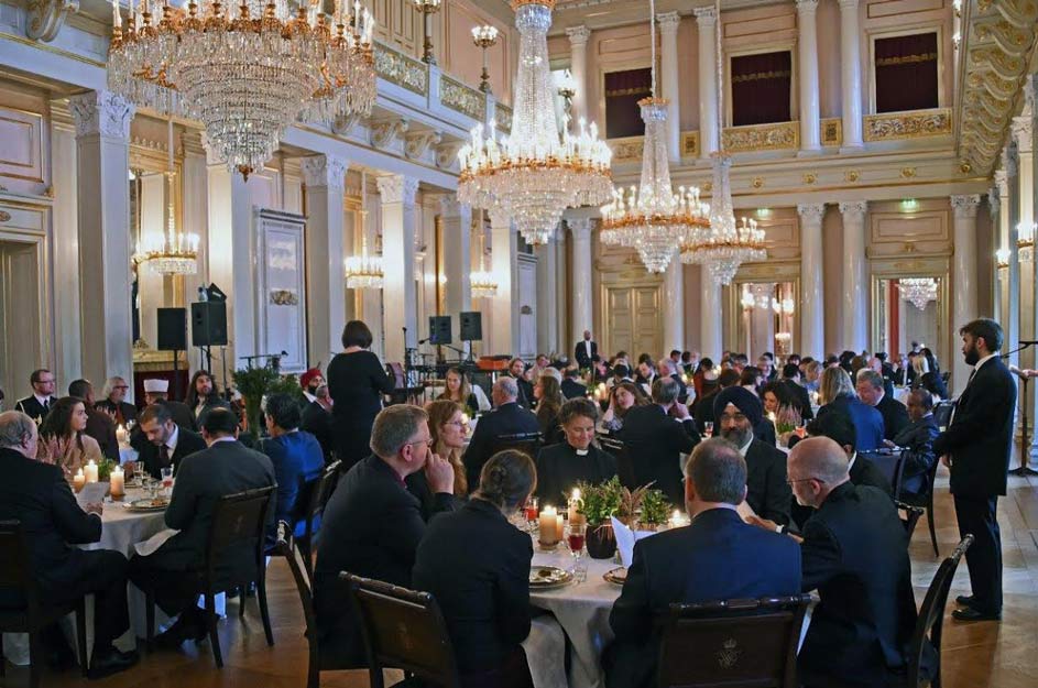 Up to 90 representatives from diverse religious organizations gathered at the royal palace in Oslo earlier this month as part of efforts to promote greater inter-religious dialogue and understanding. (Photo by Baha’i community of Norway)
