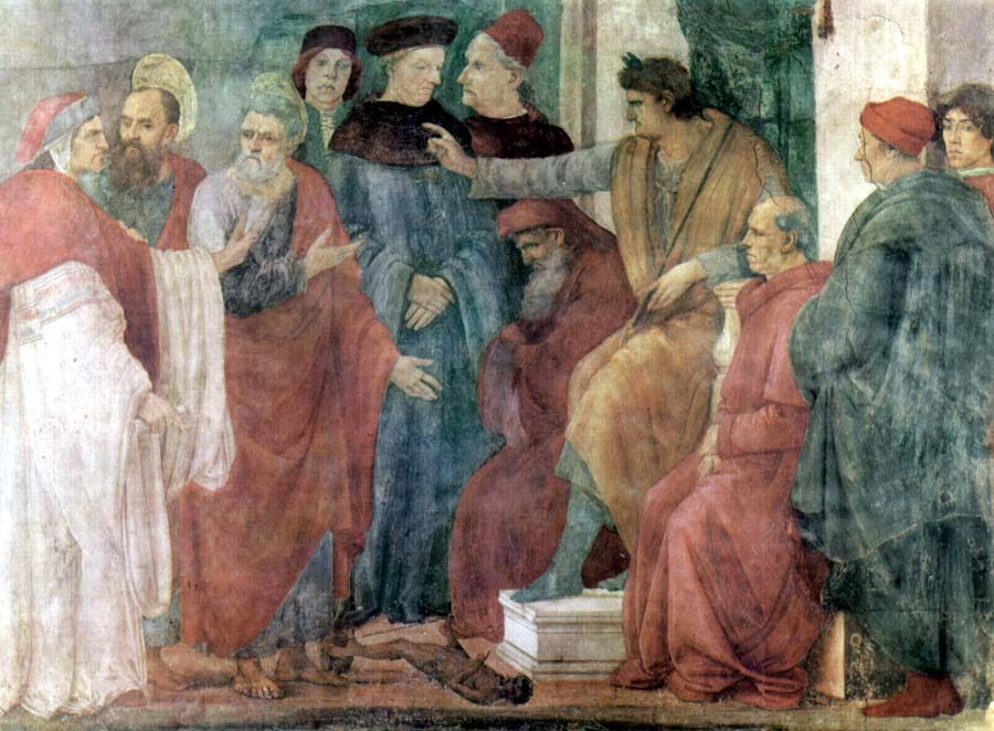 The Apostles Paul and Peter confront Simon Magus before Nero