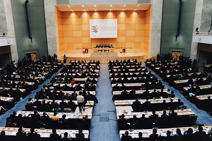 Meeting of World Trade Organization in Geneva