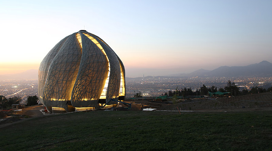 Baha’i House of Worship in Santiago, Chile.