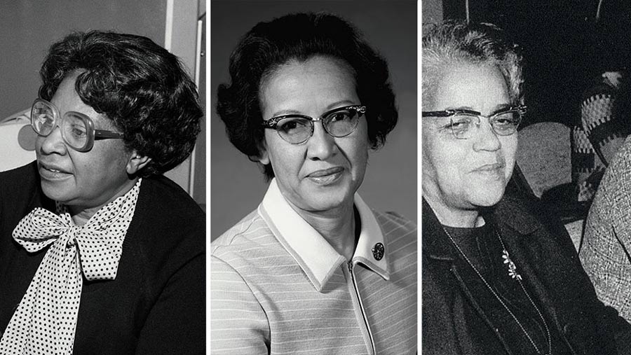 (From left to right) Katherine Johnson, Dorothy Vaughan and Mary Jackson 