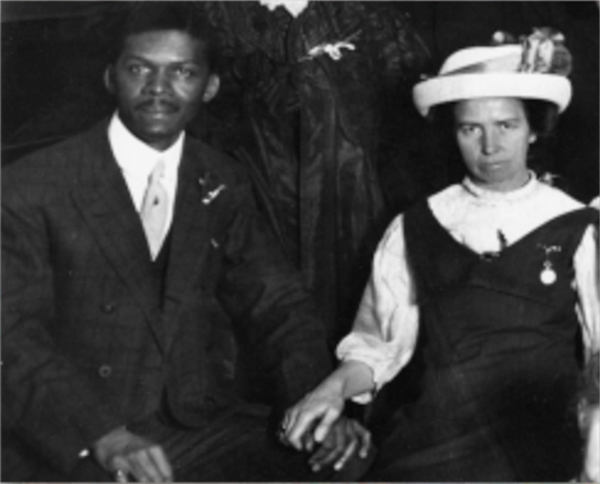 Louis and Louisa Gregory married in 1912.