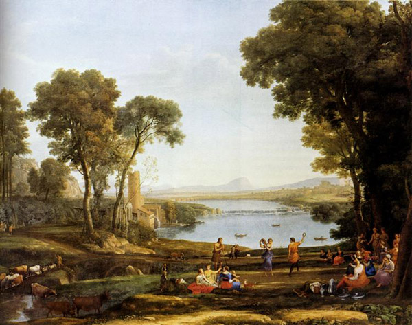 Landscape With The Marriage Of Isaac And Rebekah by Claude Lorrain 