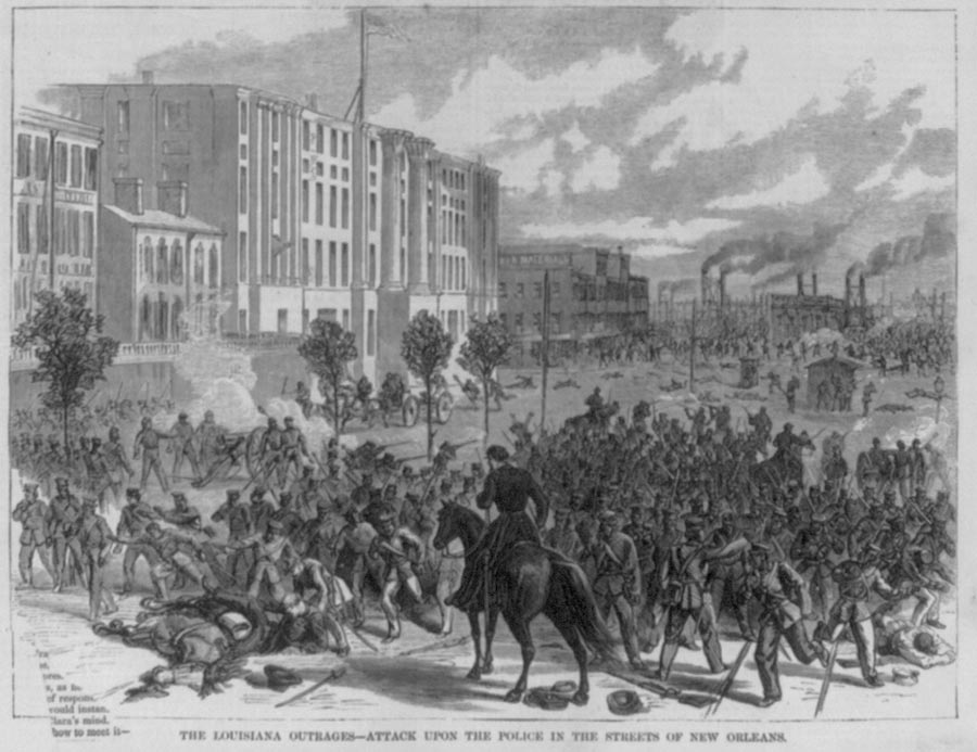 Depiction of the Battle of Canal Street.
