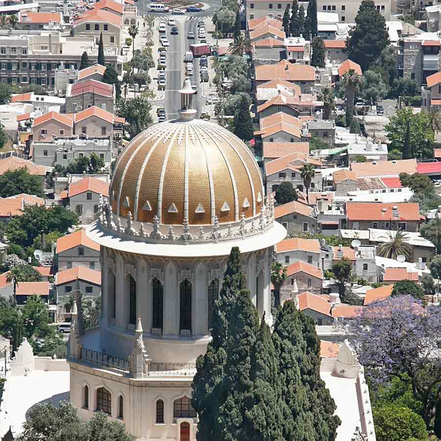 Shrine of the Bab on Mt. Carmel Haifa, Israel.