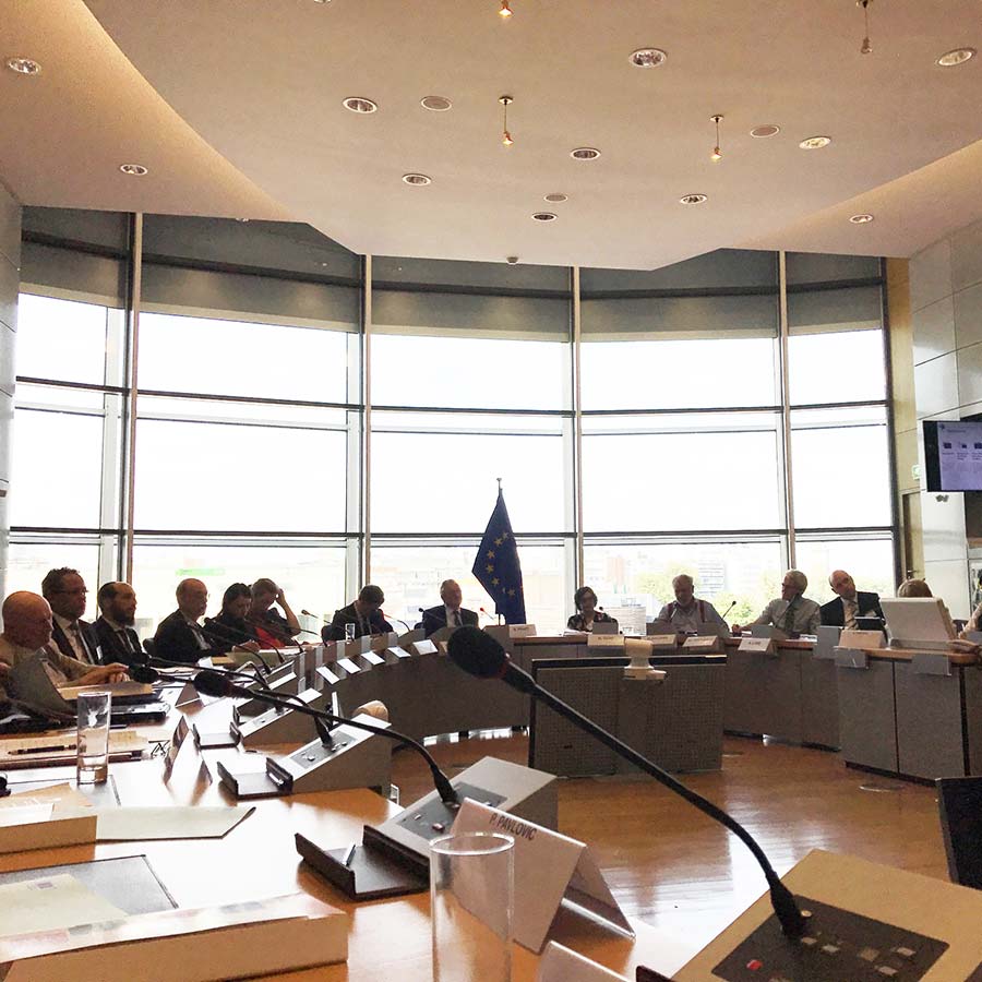 A meeting of faith leaders and policy makers at the European Commission on 7 July