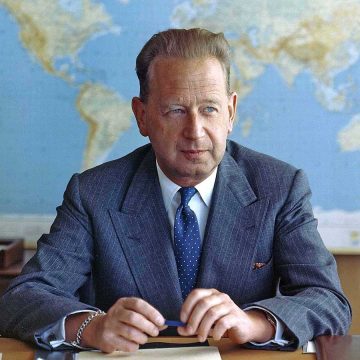 Dag Hammarskjold former secretary general of the United Nations.