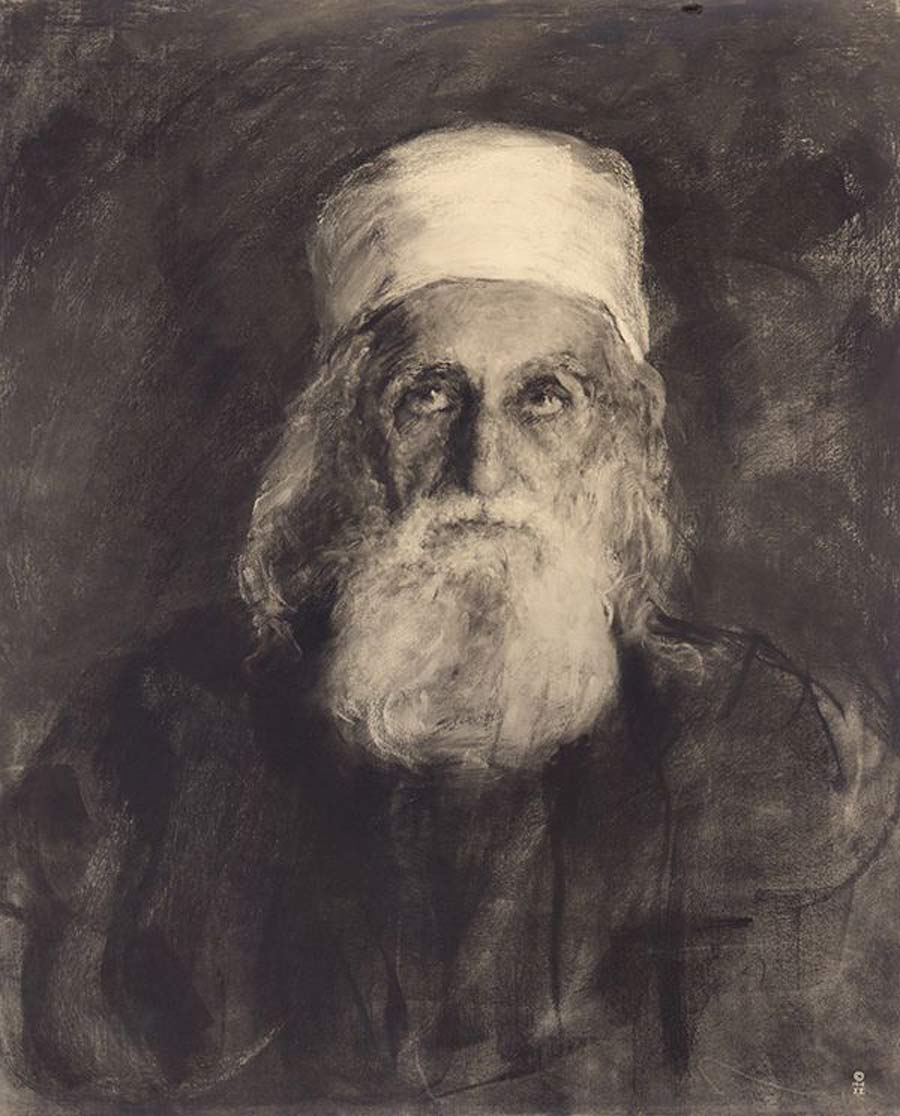 Portrait of Abdu'l-Baha by Juliet Thompson (New York, 1912)