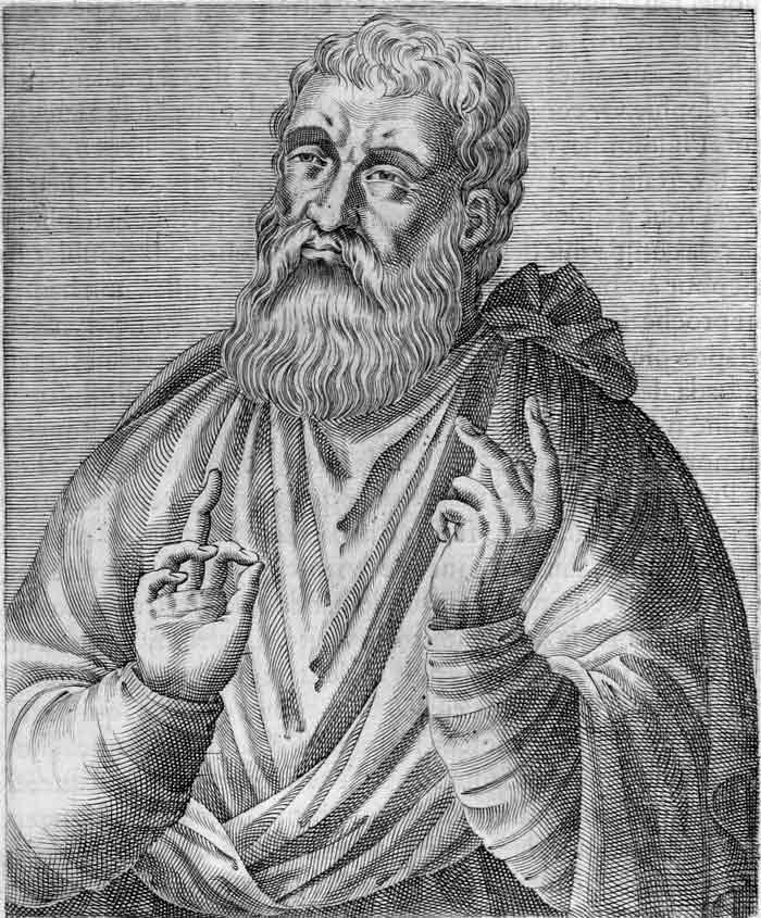 16th century depiction of St. Justin Martyr