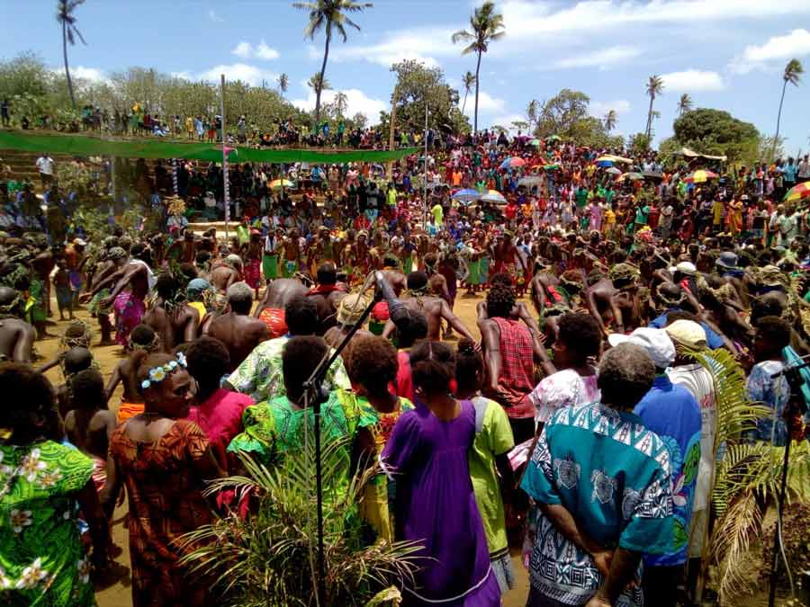 More than 2,000 people attended Sunday’s joyous and unifying groundbreaking ceremony in the town of Lenakel, on the island of Tanna, Vanuatu.