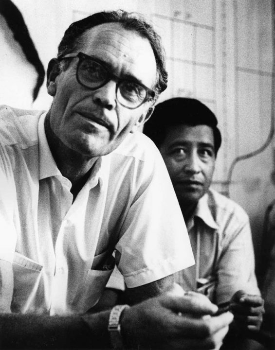 Fred Ross (L) and Cesar Chavez (R).