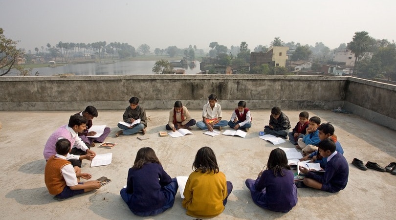 A junior youth group in Biharsharif, India