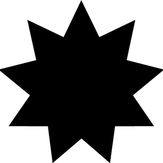 The nine-pointed star