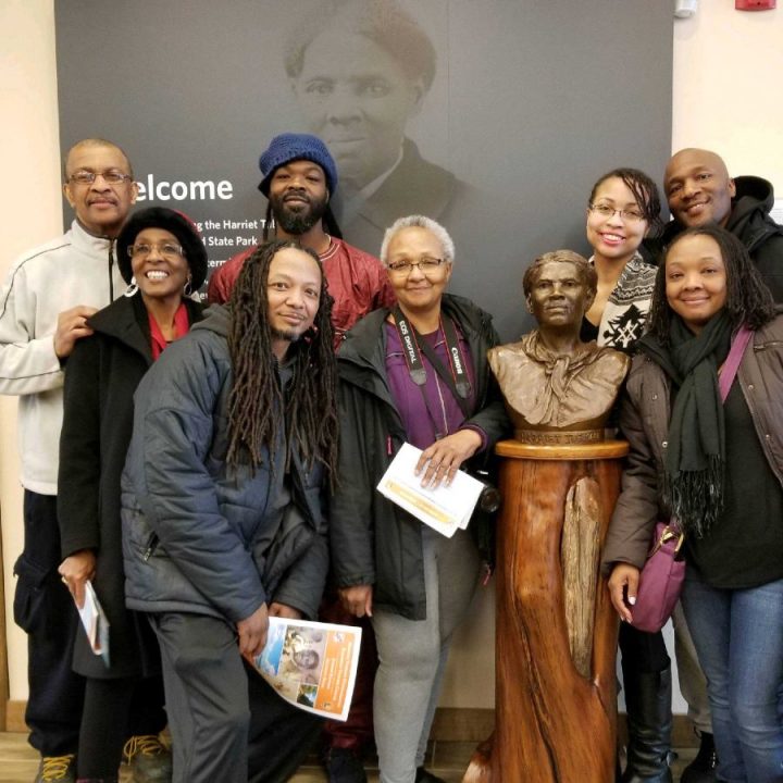 Me and some of my family at the Harriet Tubman Underground Railroad Visitor Center
