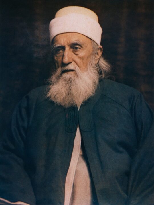 Color portrait of ‘Abdu’l-Bahá in Paris, France, October 1911