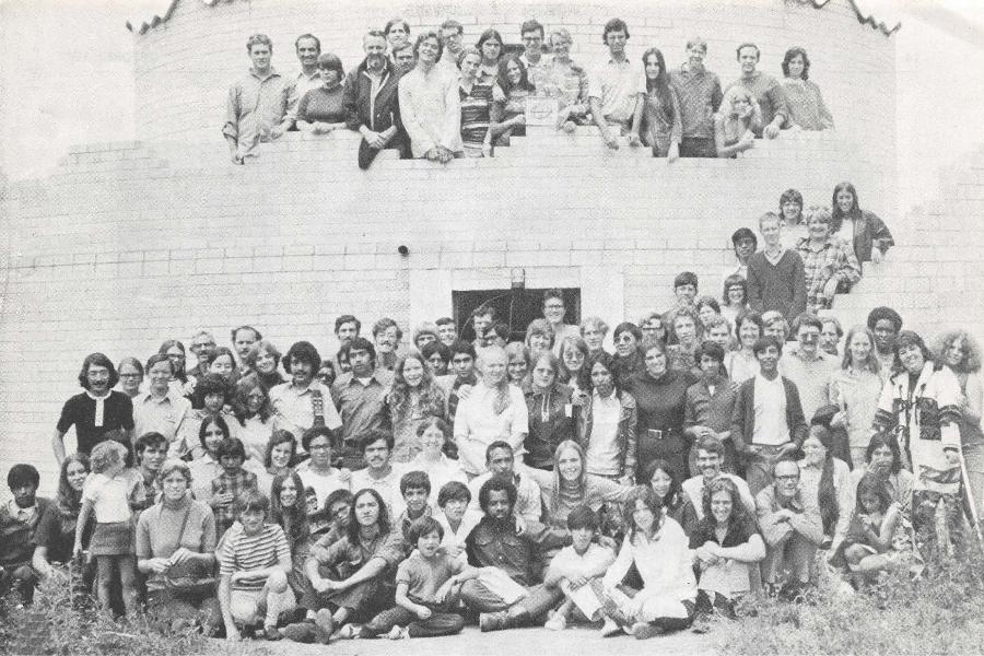 Group attending the Summer Projects Training Institute held at Puebla, Mexico, for those who were to serve in Latin America in 1972