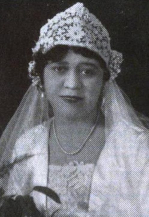 Yolande Du Bois Cullen, in her wedding ensemble, from a 1928 publication