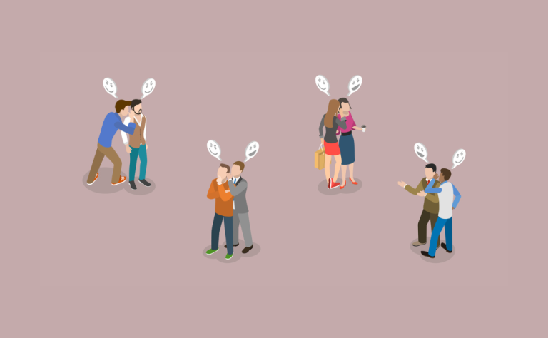 People backbiting